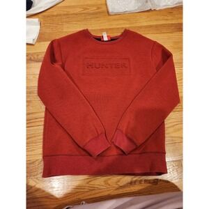 Hunter for Target Kids Red Embossed Logo Crew Neck Sweatshirt XL 16